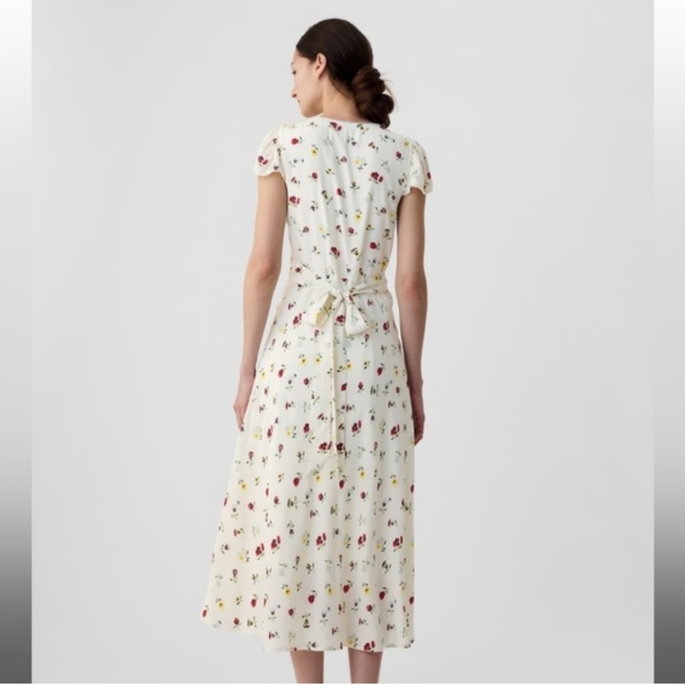 Gap x Doen Collab Floral Midi Dress Size 2 EUC - Picture 6 of 8
